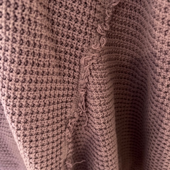 Free People Cotton Purple Knit Sweater Top Size L - Picture 3 of 4